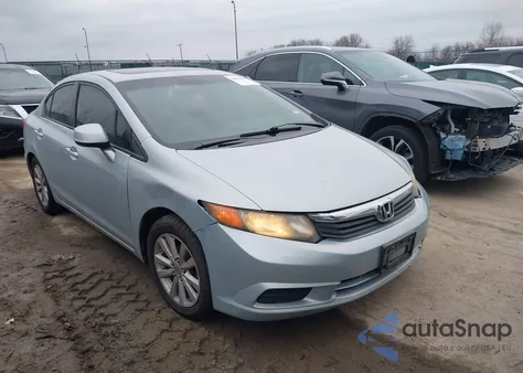 2012 Honda Civic Ex-L из США, поврежденный, VIN 2HGFB2F92CH546113
